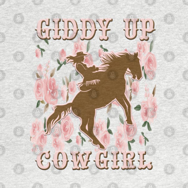 Giddy Up Cowgirl Country Western Horse by Sassee Designs